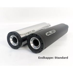 AUSPUFFANLAGEN SLIP-ON MILLER SILVERADO EU-ZULASSUNG HARLEY DAVIDSON XL SPORTSTER 1986-2003