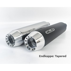 EXHAUST MUFFLERS SLIP-ON MILLER SILVERADO EU APPROVED HARLEY DAVIDSON XL SPORTSTER 1986-2003