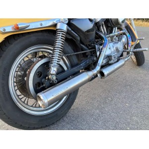 EXHAUST MUFFLERS SLIP-ON MILLER SILVERADO EU APPROVED HARLEY DAVIDSON XL SPORTSTER 1986-2003