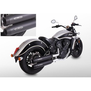 POTS D'ÉCHAPPEMENT SLIP-ON MILLER YUMA 3 APPROUVÉ UE INDIAN SCOUT 2021-2024