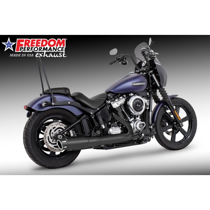 SCARICO SLIP-ON 4.5" COMBAT FLUTED PITCH NERO HARLEY DAVIDSON SOFTAIL 2025-2026