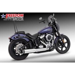 POT D'ÉCHAPPEMENT SLIP-ON 4"OUTLAW SCULPTED CHROME HARLEY DAVIDSON SOFTAIL 2025-2026