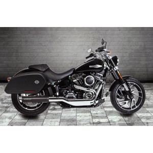 EXHAUST MUFFLER SLIP-ON MILLER INDIPENDENCE HARLEY DAVIDSON FLSB SPORT GLIDE 2018-2024