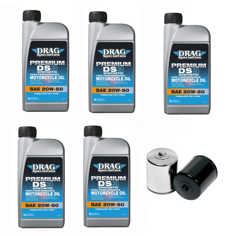 MOTORÖL-SERVICE-KIT DRAG SP SYNTHETIK 20W50 HARLEY DAVIDSON SOFTAIL 2018-2025