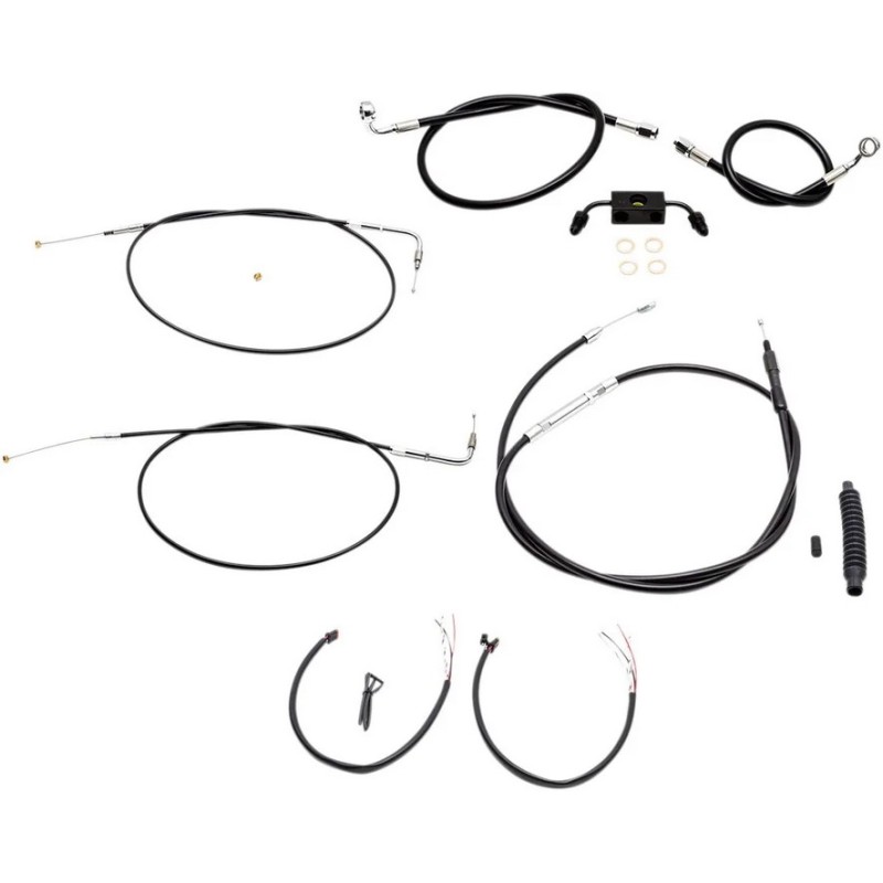 KIT ÉTENDU CÂBLES GUIDON MINI APE HANGER 8-10" AVES ABS HARLEY DAVIDSON XL SPORTSTER 14-21