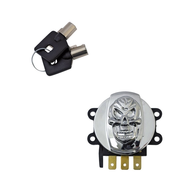 BLOCCHETTO CROMATO COMANDO ACCENSIONE TESCHIO HARLEY DAVIDSON FLHR ROAD KING 1999-2013