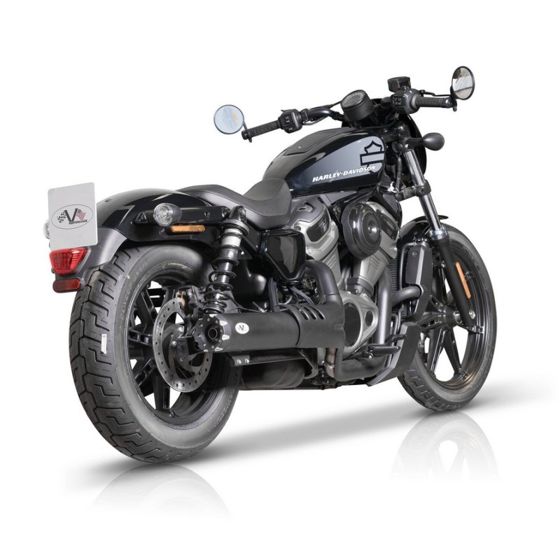 POT D'ÉCHAPPEMENT SLIP-ON VP REVOLVER NOIR APPROUVE UE HARLEY DAVIDSON RH 975 NIGHTSTER 2022-2026