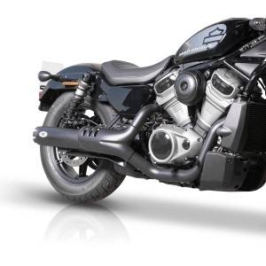 POT D'ÉCHAPPEMENT SLIP-ON VP REVOLVER NOIR APPROUVE UE HARLEY DAVIDSON RH 975 NIGHTSTER 2022-2026
