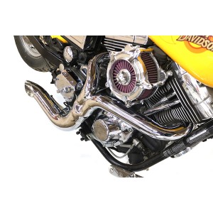 AUSPUFF WYATT GATLING® 2IN1 COMBAT TURN-OUT CHROM HARLEY DAVIDSON FXD DYNA 2006-2017