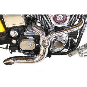 AUSPUFF WYATT GATLING® 2IN1 COMBAT TURN-OUT CHROM HARLEY DAVIDSON FXD DYNA 2006-2017