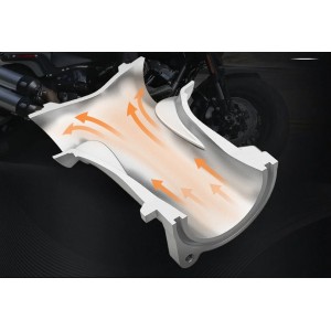 ANSAUGKRÜMMER HIGH-FLOW 55 MM FÜR HARLEY DAVIDSON SOFTAIL 2018-2025