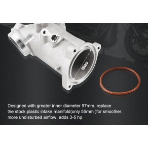 COLLETTORE DI ASPIRAZIONE HIGH-FLOW 55 MM HARLEY DAVIDSON FLH FLT TOURING 2017-2025