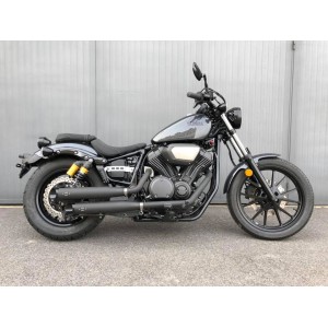 SYSTEME D'ÉCHAPPEMENT MCJ ROYAL 80 NOIR APPROUVÉ EU YAMAHA XV 950 2014-2020