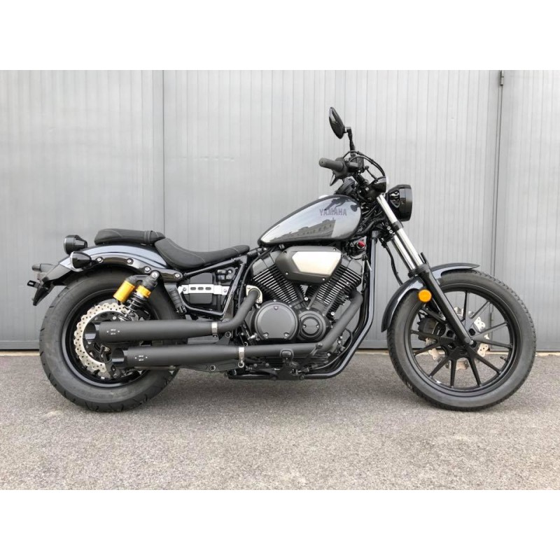 BLACK EXHAUST SYSTEM MCJ ROYAL 80 EU APPROVED YAMAHA XV 950 2014-2020