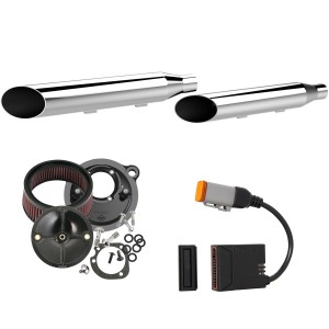 KIT HI-POWER STAGE 1 KHROME WERKS SLASH OUT CROMATO HARLEY DAVIDSON XL SPORTSTER 2014-2021