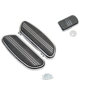 KIT PLANCHERS REPOSE-PIED CHROMÉS CONDUCTEUR COMFORT HARLEY DAVIDSON FLST SOFTAIL 1986-2017