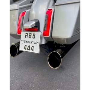 EXHAUST 2INTO2 KHROME WERKS DOMINATOR ECLIPSE EDGE HARLEY DAVIDSON FLH FLT TOURING 2017-2025