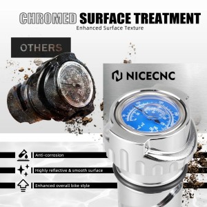 CHROMKAPPE CNC POP-UP ÖLTEMPERATURANZEIGE HARLEY DAVIDSON XL SPORTSTER 2004-2021