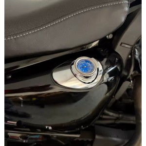 CHROMKAPPE CNC POP-UP ÖLTEMPERATURANZEIGE HARLEY DAVIDSON XL SPORTSTER 2004-2021