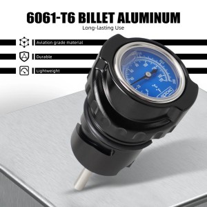 BLACK CNC POP-UP OIL DIPSTICK TEMPERATURE GAUGE HARLEY DAVIDSON XL SPORTSTER 2004-2021