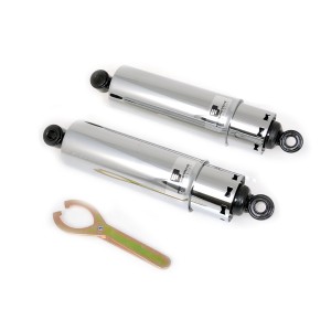 AMORTISSEURS ARRIERE PROGRESSIVE 412 CHROME 12" RC STD DUTY HARLEY DAVIDSON FXD DYNA 1991-17