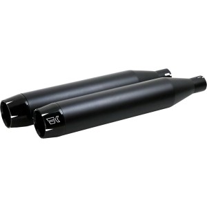 BLACK EXHAUSTS MUFFLERS KHROME WERKS 3 1/2" SLIP ON HARLEY DAVIDSON SOFTAIL 2018-2024