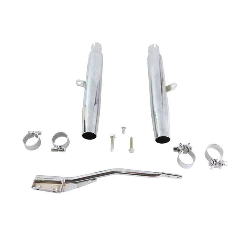 MUFFLERS KIT 3" SLIP-ON TAPERED CHROME HARLEY DAVIDSON XL SPORTSTER 1986-2003