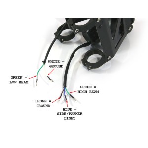 FARO FANALE DOPPIO STREETFIGHTER NERO OMOLOGATO PER MOTO