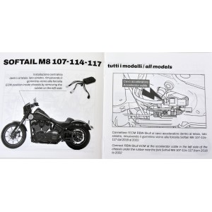 SKULL RIDE MODE SELECTOR CONTROL UNIT HARLEY DAVIDSON SOFTAIL 2018-2025