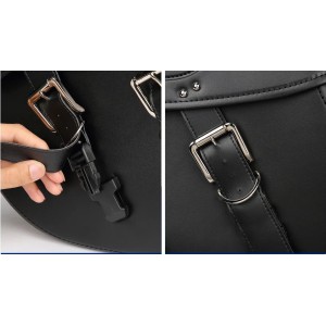 BORSE LATERALI IN PELLE VINTAGE CUSTOM LARGE MOTO CUSTOM E HARLEY DAVIDSON