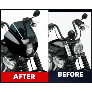PARABREZZA CUPOLINO QUARTER SPORT 9" HARLEY DAVIDSON SOFTAIL FXBB STREET BOB 2018-2026