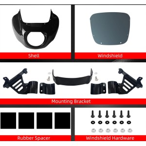 WINDSCHUTZSCHEIBE FAIRING QUARTER SPORT 9" HARLEY DAVIDSON SOFTAIL FXBB STREET BOB 2018-2026