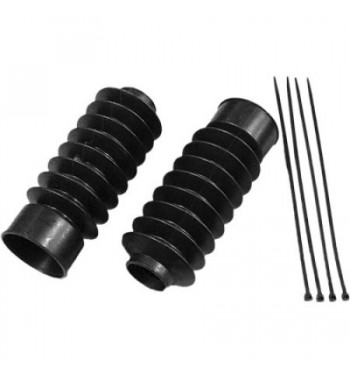 FORK BOOTS GATORS SET 230 BLACK FORK 41 MM MOTORCYCLE CUSTOM AND HARLEY DAVIDSON
