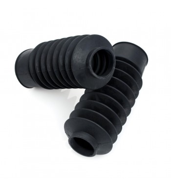 FORK BOOTS GATORS SET 230 BLACK FORK 41 MM MOTORCYCLE CUSTOM AND HARLEY DAVIDSON