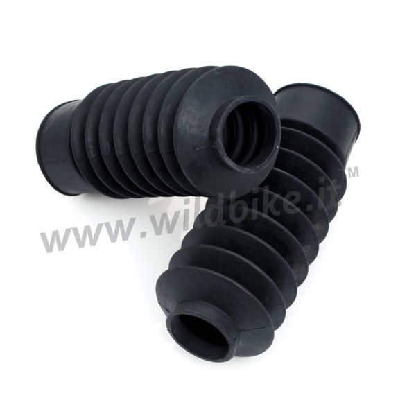 FORK BOOTS GATORS SET 230 BLACK FORK 41 MM MOTORCYCLE CUSTOM AND HARLEY DAVIDSON