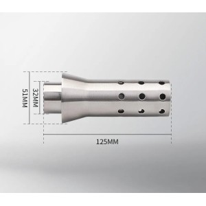 QUIET BAFFLE DB KILLER DOUBLE CIRCUIT 51 MM FOR EXHAUST MUFFLER MOTORCYCLE