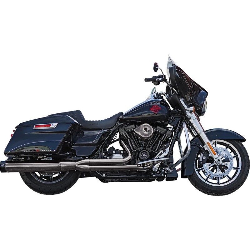 EXHAUST SYSTEM S&S 2-IN-1 SIDEWINDER LAVA CHROME HARLEY DAVIDSON FLH FLT TOURING 2017-2025