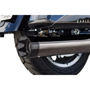EXHAUST SYSTEM S&S 2-IN-1 SIDEWINDER LAVA CHROME HARLEY DAVIDSON FLH FLT TOURING 2017-2025