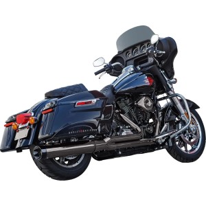 SYSTÈME D'ÉCHAPPEMENT 2EN1 S&S SIDEWINDER LAVA CHROME HARLEY DAVIDSON FLH FLT TOURING 2017-2025