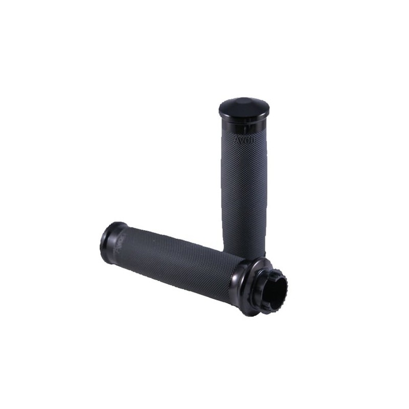 GRIPS AVON CUSTOM CONTOUR BLACK 7/8" 22 MM MOTORCYCLE
