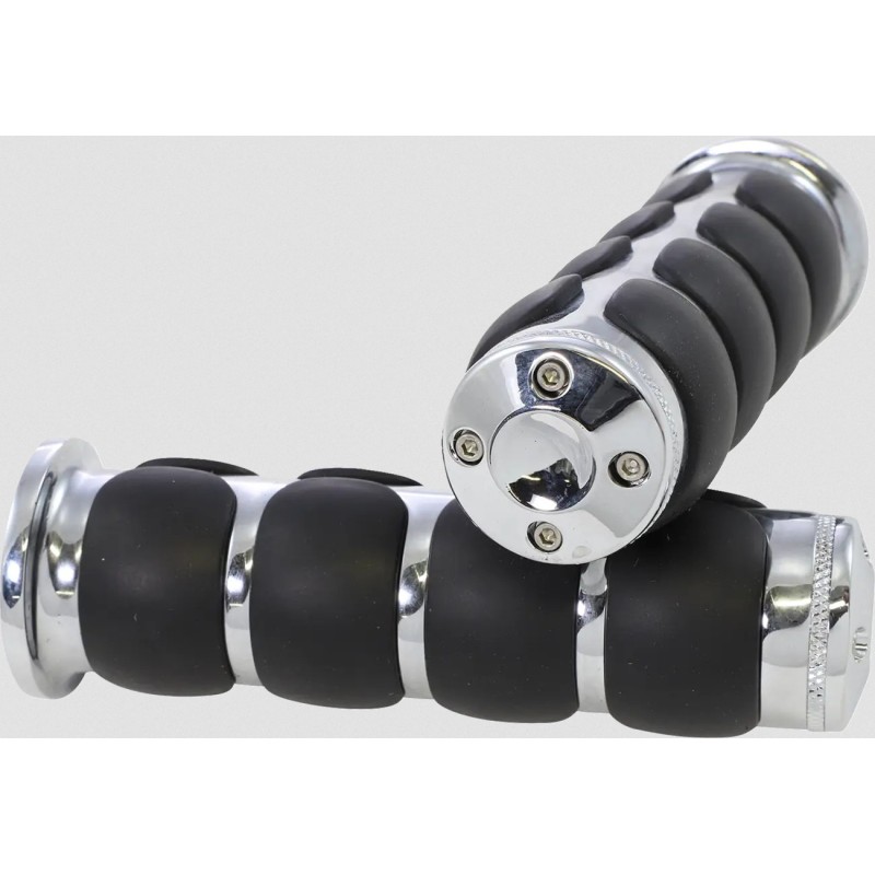 CHROME ISO GRIPS  KURYAKYN 7/8" 22 MM UNIVERSAL FOR MOTORCYCLES