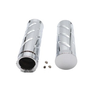 MANOPOLE IN ALLUMINIO TWIST STYLE CROMATE HARLEY DAVIDSON 1980-2021