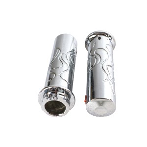 MANOPOLE IN ALLUMINIO CNC STILE FIAMMA CROMATE HARLEY DAVIDSON 1980-2021
