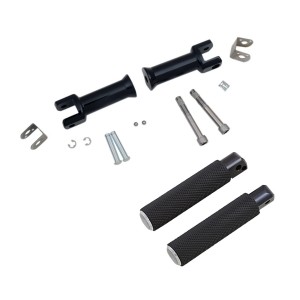 KIT REPOSE-PIEDS PASSAGER FUSION STYLE 1 NOIR HARLEY DAVIDSON SOFTAIL 2018-2024