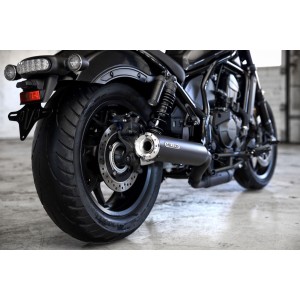 EXHAUST MUFFLER SLIP-ON MILLER BREAKER II 4" EU APPROVED HONDA CMX 1100 REBEL 2021-2024