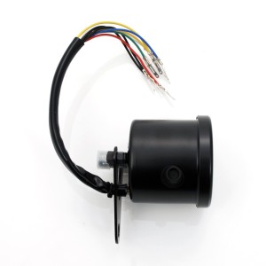 SPEEDOMETER 60 MM 160 KM/H BLACK WITH 3 FUNCTION LIGHT FOR MOTORCYCLE
