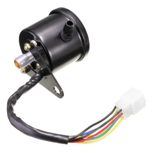 SPEEDOMETER 60 MM 160 KM/H BLACK WITH 3 FUNCTION LIGHT FOR MOTORCYCLE