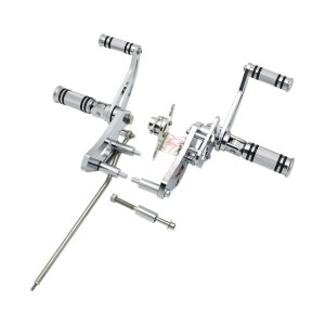 FUSSRASTENANLAGEN DELUXE CHROM FÜR HONDA VT 750 C SHADOW 2004-2015