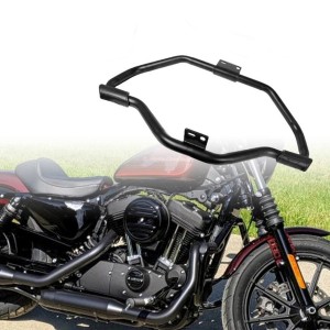 TUBO PARAMOTORE MUSTACHE NERO OPACO HARLEY DAVIDSON XL SPORTSTER 2004-2021