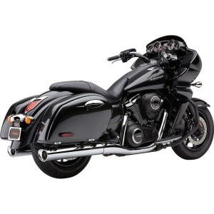 SCARICHI MARMITTE COBRA OVAL TRI-FLO CROMATI KAWASAKI VN 1700 2009-2013